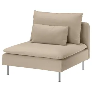 SÖDERHAMN cover for 1-seat section, Kelinge beige