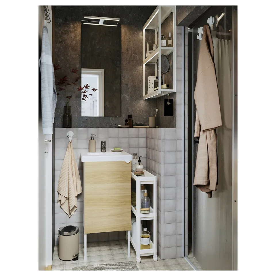 VESKEN Trolley, white, 54x18x71 cm
