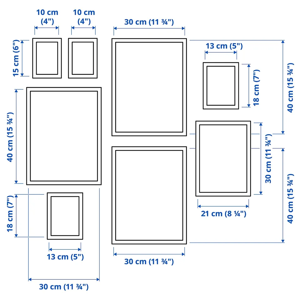 Illustration with measurements for the product: KNOPPÄNG.