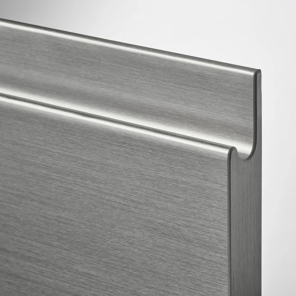 METOD 2 fronts for dishwasher, Voxtorp stainless steel effect, 60 cm