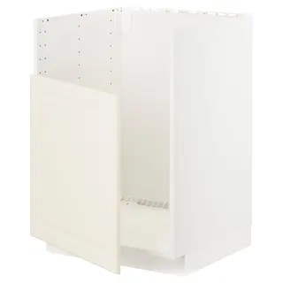 METOD base cab f TALLSJÖN sink, white/Bodbyn off-white, 60x60x80 cm