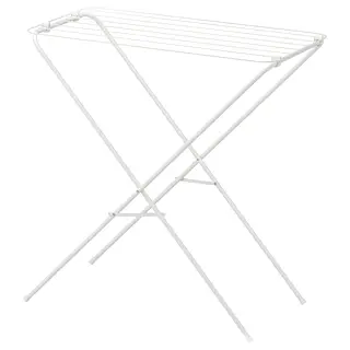 JÄLL drying rack, in/outdoor, white, Length 79 x Width 40 x Height 82 cm