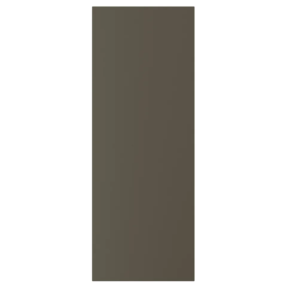 HAVSTORP door in dark brown with smooth finish.