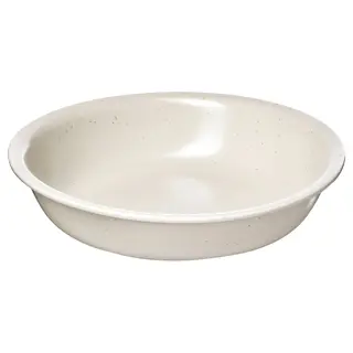 DAGGASTER deep plate, dotted/light beige, 19 cm