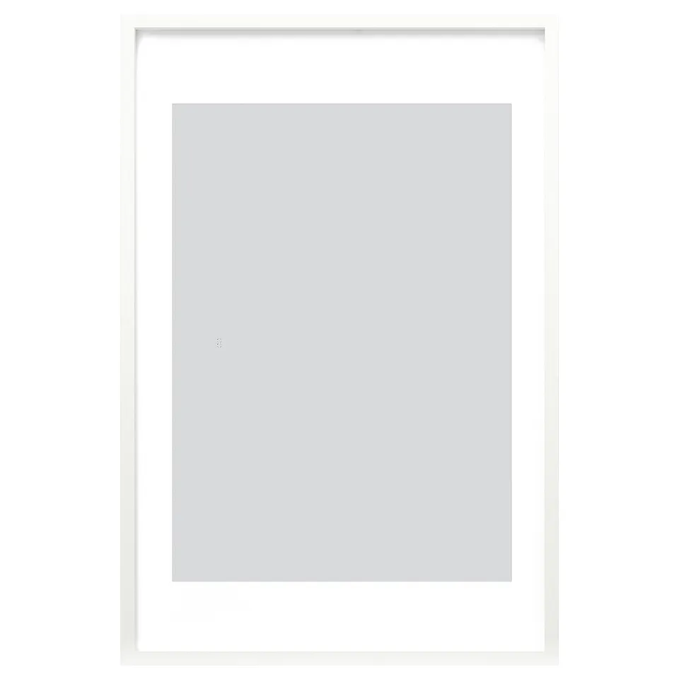 RÖDALM white photo frame: modern, rectangular, simple design with front protection.