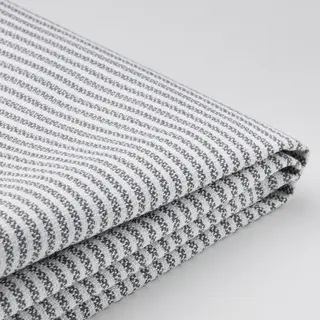 ROCKSJÖN cover for footstool, Klovsta grey/white