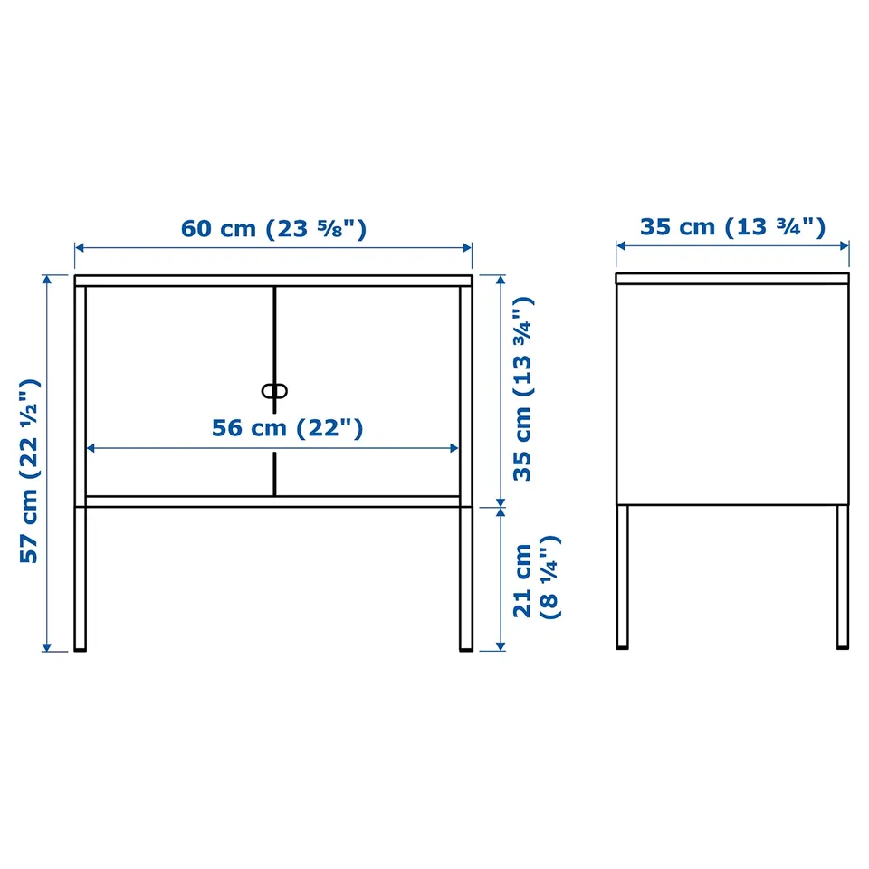 Illustration with measurements for the product: LIXHULT.