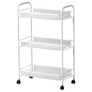 HORNAVAN trolley, white, 26x48x77 cm