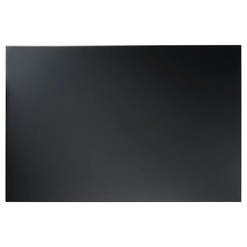 Black svensas magnetic memo board - steel, horizontal/vertical, organises notes & photos