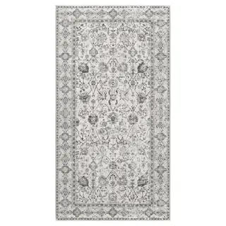 LOKALTÅG rug, low pile, beige/grey, 80x150 cm