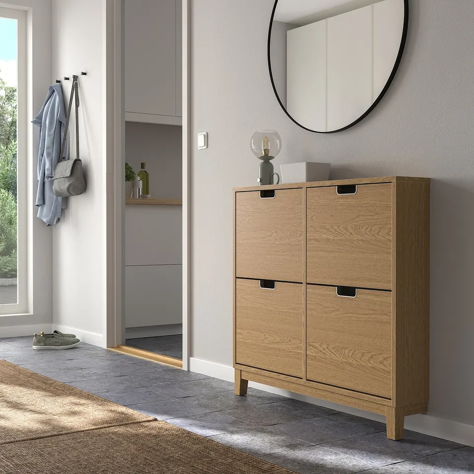 part: STÄLL shoe cabinet with 4 compartments