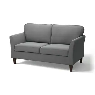 EKHOLMA 2-seat sofa, Hakebo dark grey, Depth 85 x Width 167 cm