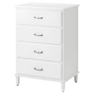 TYSSEDAL chest of 4 drawers, white, 67x102 cm
