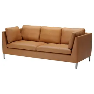 STOCKHOLM three-seat sofa, Seglora natural, Width 211 x Depth 88 x Height 80 cm