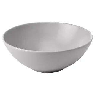 FÄRGKLAR bowl, matt light grey, 16 cm