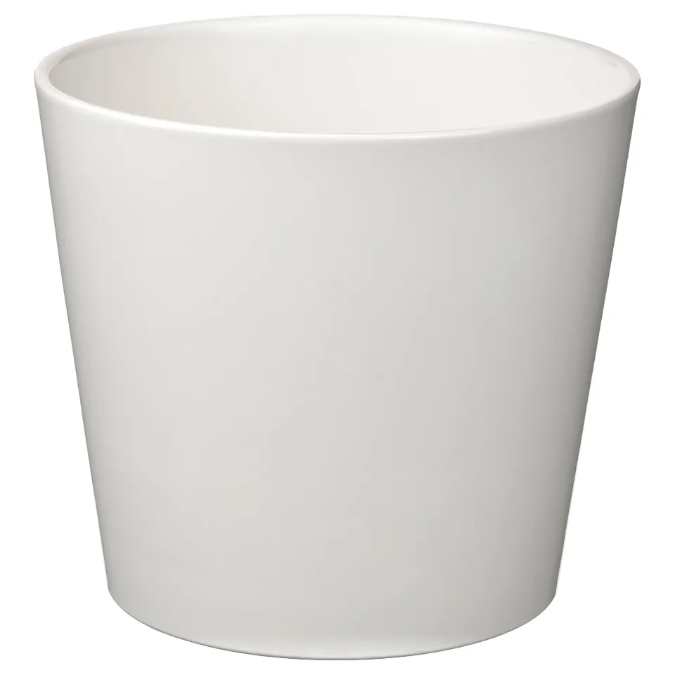 SOJABÖNA white ceramic planter