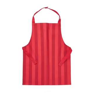 VINTERFINT children's apron, striped red, 4-7