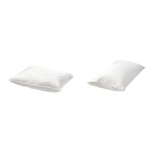 LUDDROS/SANDGRÄSMAL set: pillow + pillow protector, 50x80 cm