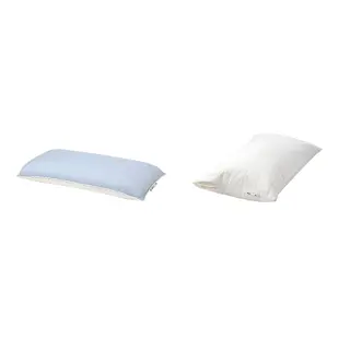 KVARNVEN/LUDDROS set: ergonomic pillow, side/back sleeper + pillow protector, 39x69 cm