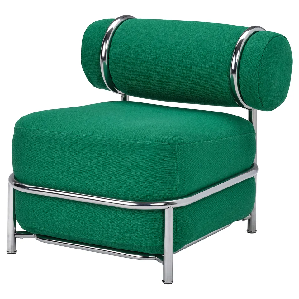 IKEA PS 2026 Easy chair, with inflatable seat/back cushion/Knäbäck bright green