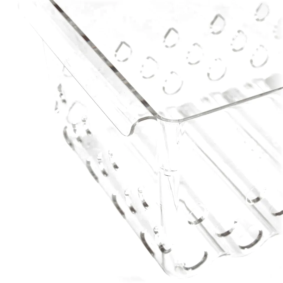 KLIPPKAKTUS Storage basket for fridge, transparent, 30x19x14 cm