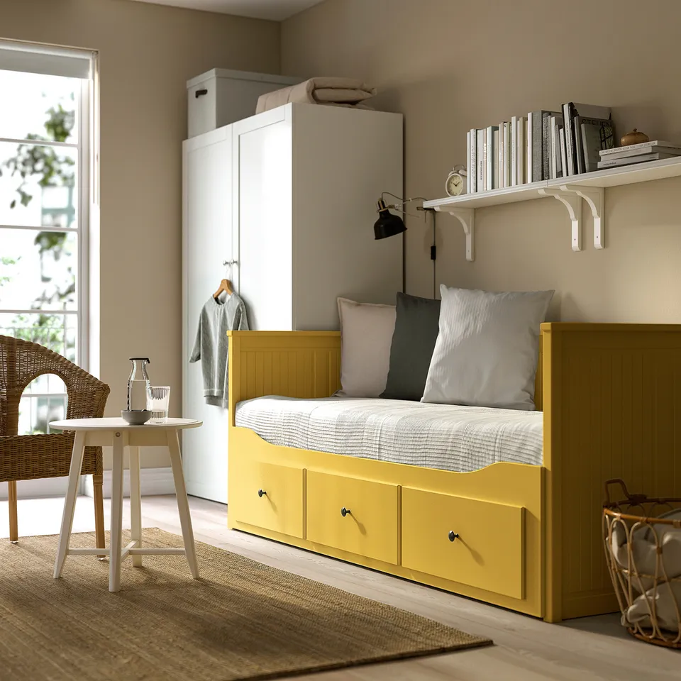 part: HEMNES day-bed frame with 3 drawers