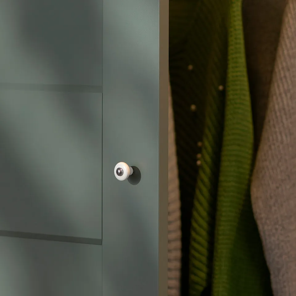 Teal cabinet, sleek & quality craftsmanship.