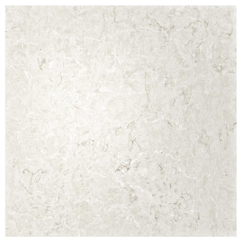 MÖCKLARP Custom made worktop, matt light grey limestone effect/high pressure porcelain, 1 m²x4.0 cm