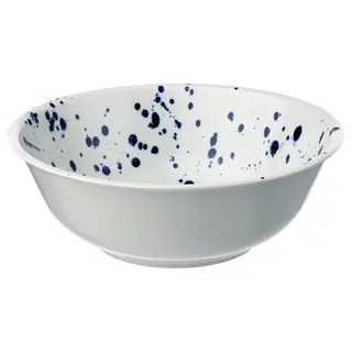 SILVERSIDA serving bowl, patterned/blue, 28 cm