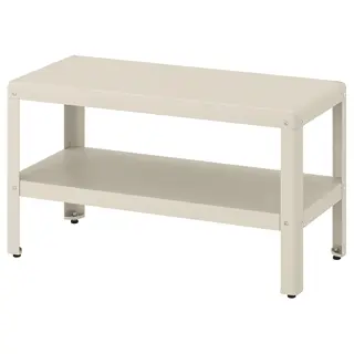 KOLBJÖRN shelving unit, beige outdoor/indoor, 80x45 cm