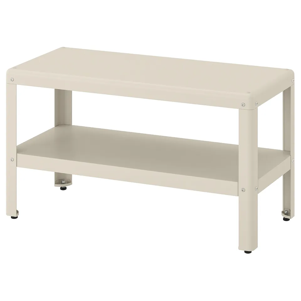 KOLBJÖRN Shelving unit, beige outdoor/indoor, 80x45 cm