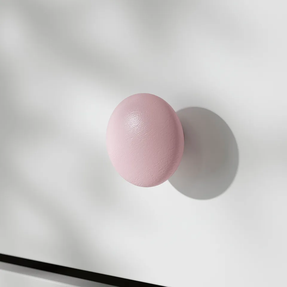 PLOCKAR Knob, pale pink, 49 mm