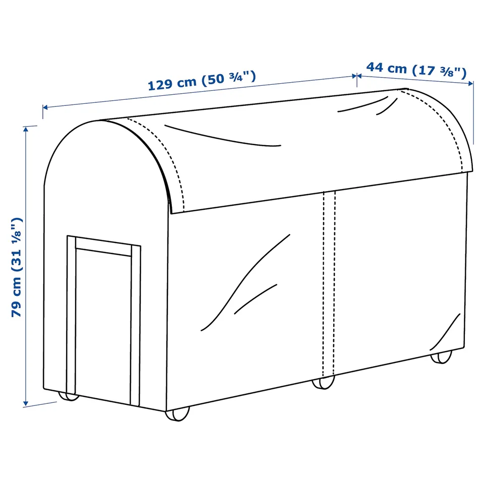 Illustration with measurements for the product: TOSTERÖ.