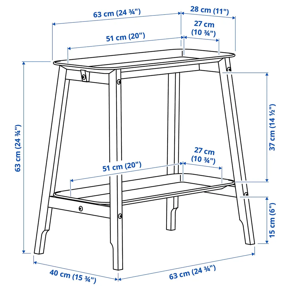 Illustration with measurements for the product: ALPVIDE.