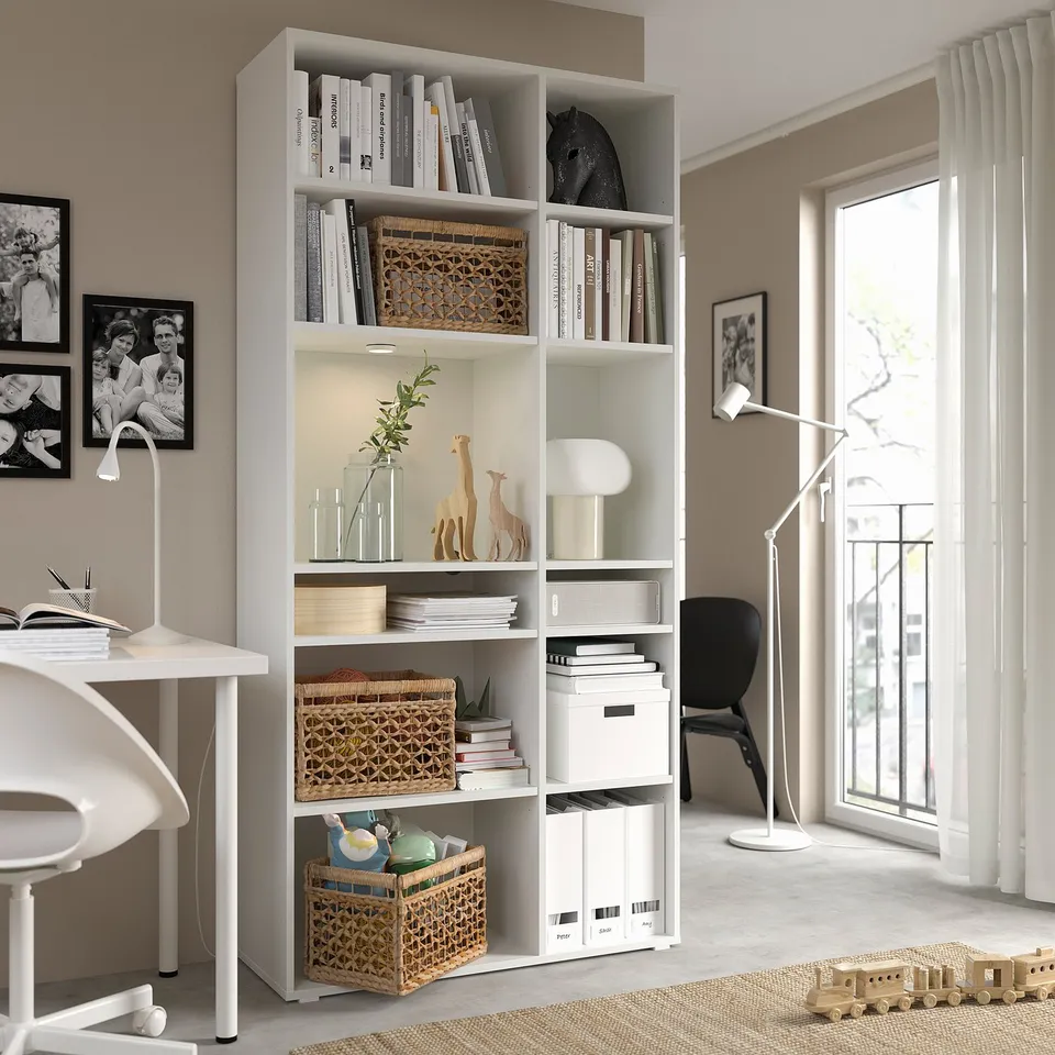 part: VIHALS shelving unit with 10 shelves