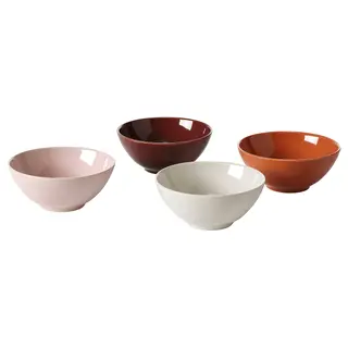HÖSTAGILLE bowl, glossy mixed colours, 12 cm