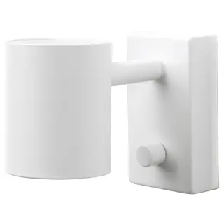 NYMÅNE wall/reading lamp, wired-in inst, white, Height 11 cm