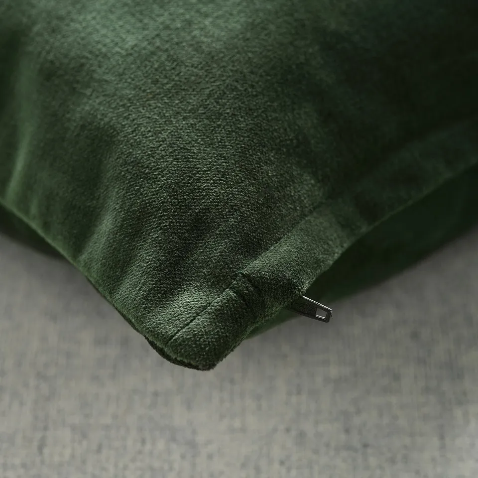 SANELA Cushion cover, dark green, 50x50 cm