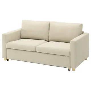 SALTSJÖBADEN cover for 2-seat sofa-bed, Fridtuna light beige