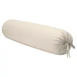 DVALA bolster case, beige, 38x110 cm