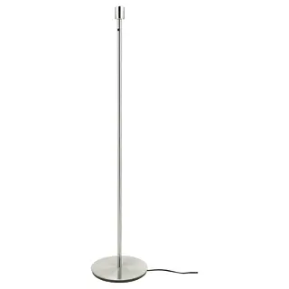 SKAFTET floor lamp base, nickel-plated, Height 130 cm