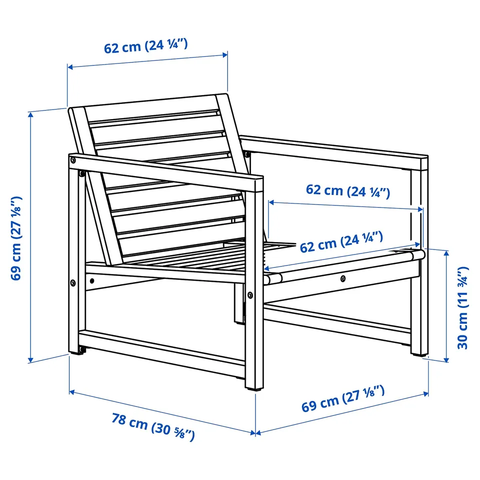 part: NÄMMARÖ lounge chair, outdoor