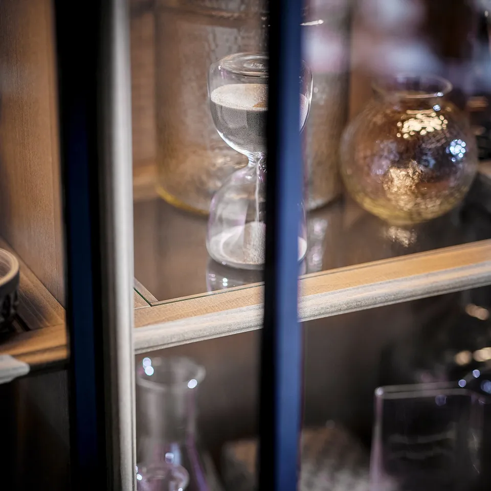 part: LANESUND glass-door cabinet