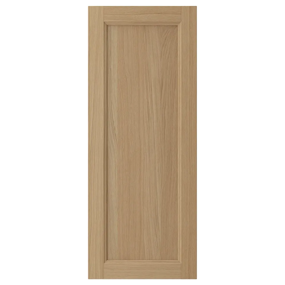 Oak cabinet door, light, rectangular, natural grain