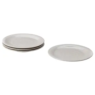 SANDSKÄDDA plate, light grey-beige, 26 cm