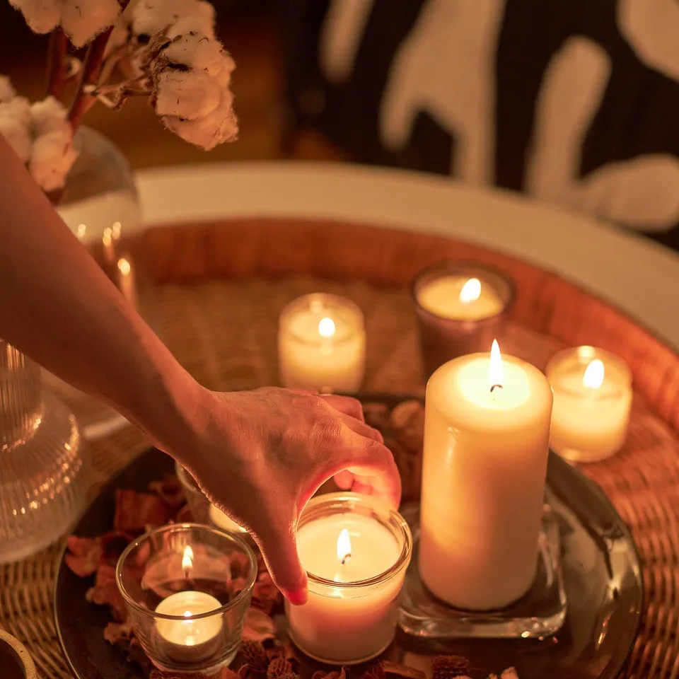 part: FENOMEN unscented pillar candle