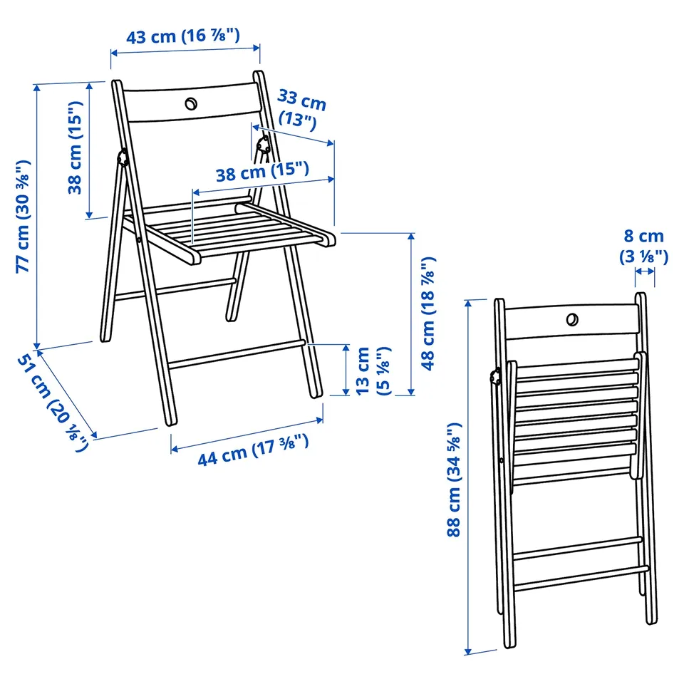 part: FRÖSVI folding chair