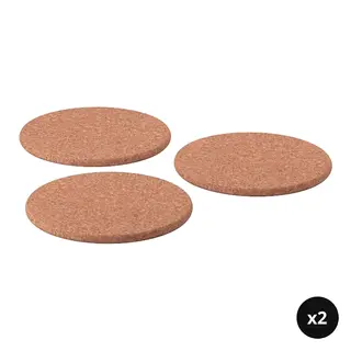 HEAT set: pot stand x2, cork, 19 cm
