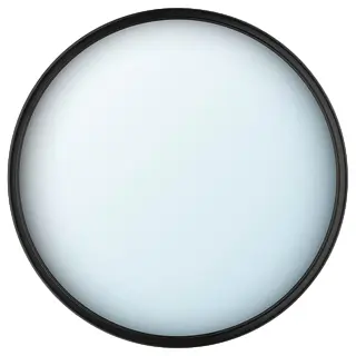 SVARTBJÖRK decorative convex mirror, black, 41 cm