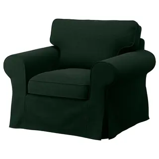 EKTORP armchair cover, Tallmyra dark green